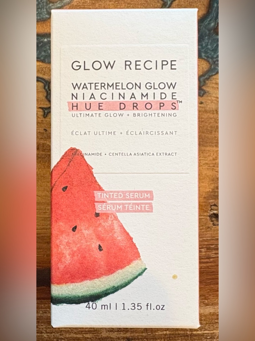 Glow Recipe Watermelon Glow Niacinamide Hue Drops — Pink & Green Accents